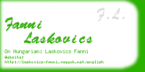 fanni laskovics business card